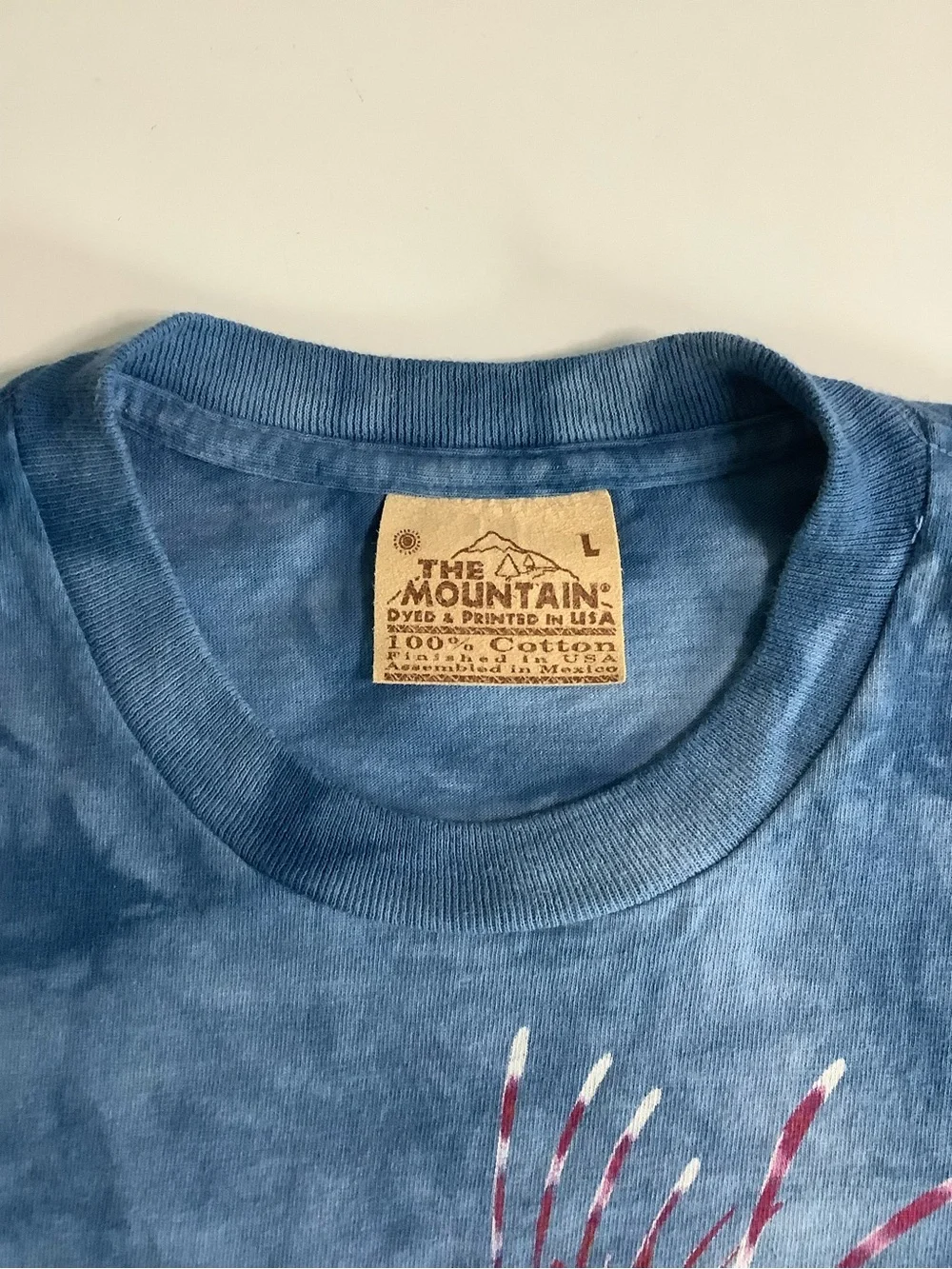 The Mountain Blue Tie-Dye Tropical Fish & Coral Graphic Tee